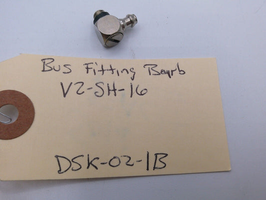V2-SH-16 BARB FITTING - Bus Part - NEW | DSK-02-1B