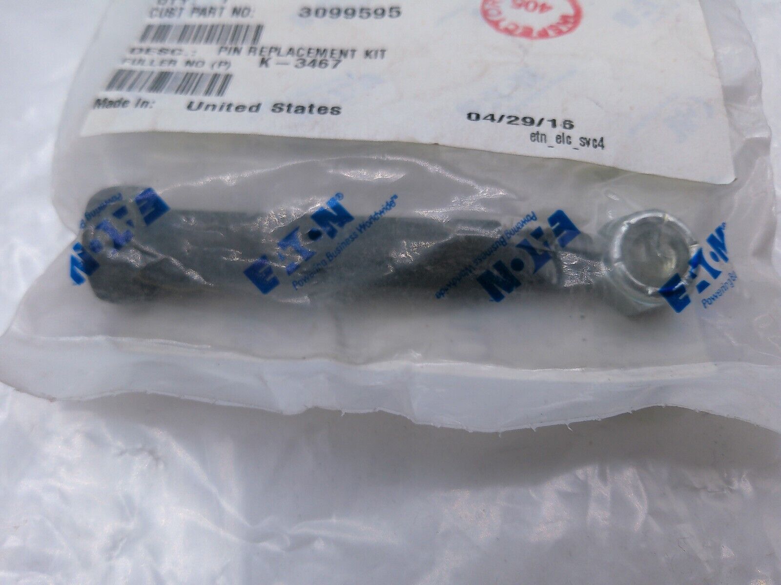 3099595 Fuller K-3467 Eaton Pin Transmission Kit with Bolt Pin Nut | DSK-02-4-B