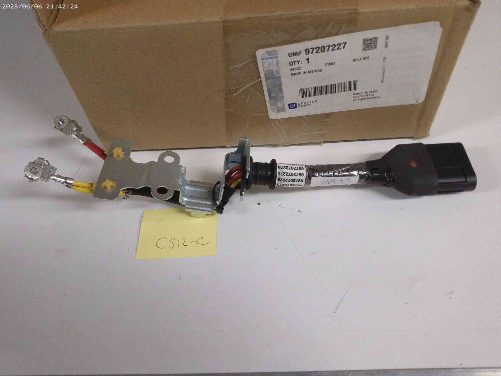 Genuine OEM GM Fuel Injector Wiring Harness 97207227 | CS12-6