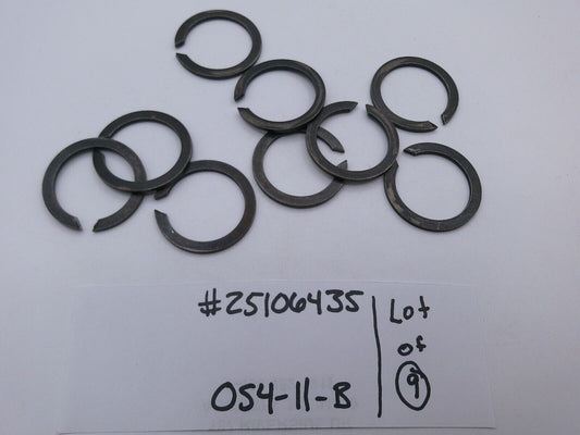 Lot of (9) Genuine OEM Mack Truck 25106435 Lock Ring | OS4-11-B