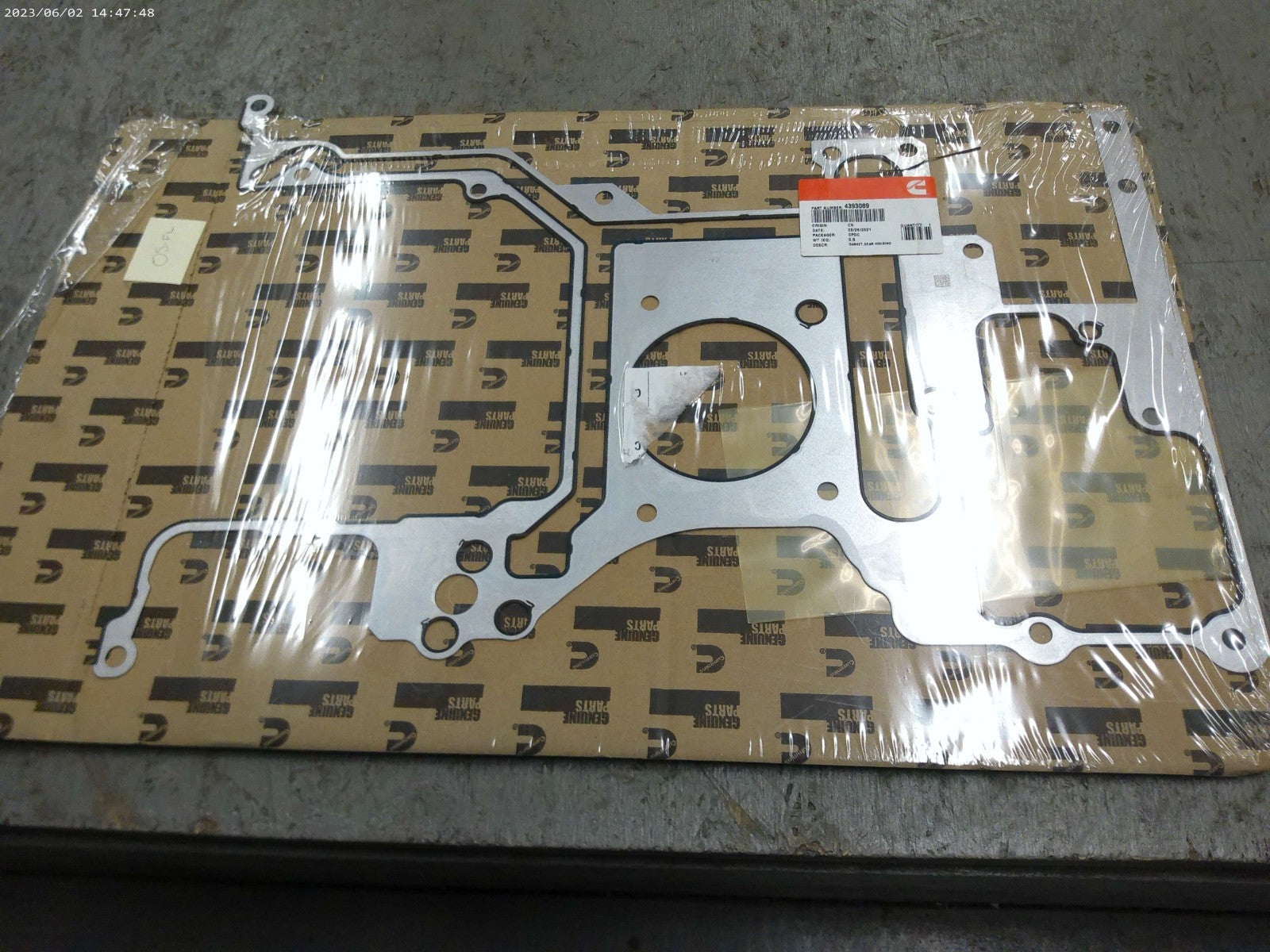 Genuine CUMMINS GASKET, GEAR HOUSING 4393089 | OS-FL