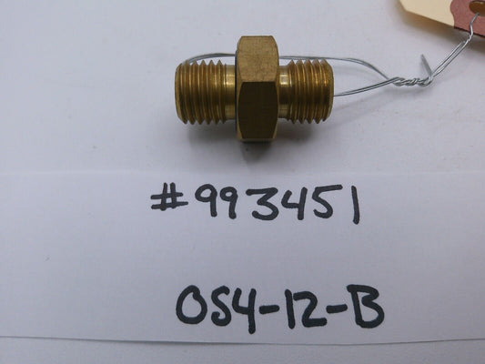 993451 Brass Nipple for Volvo Genuine OEM | OS4-12-B