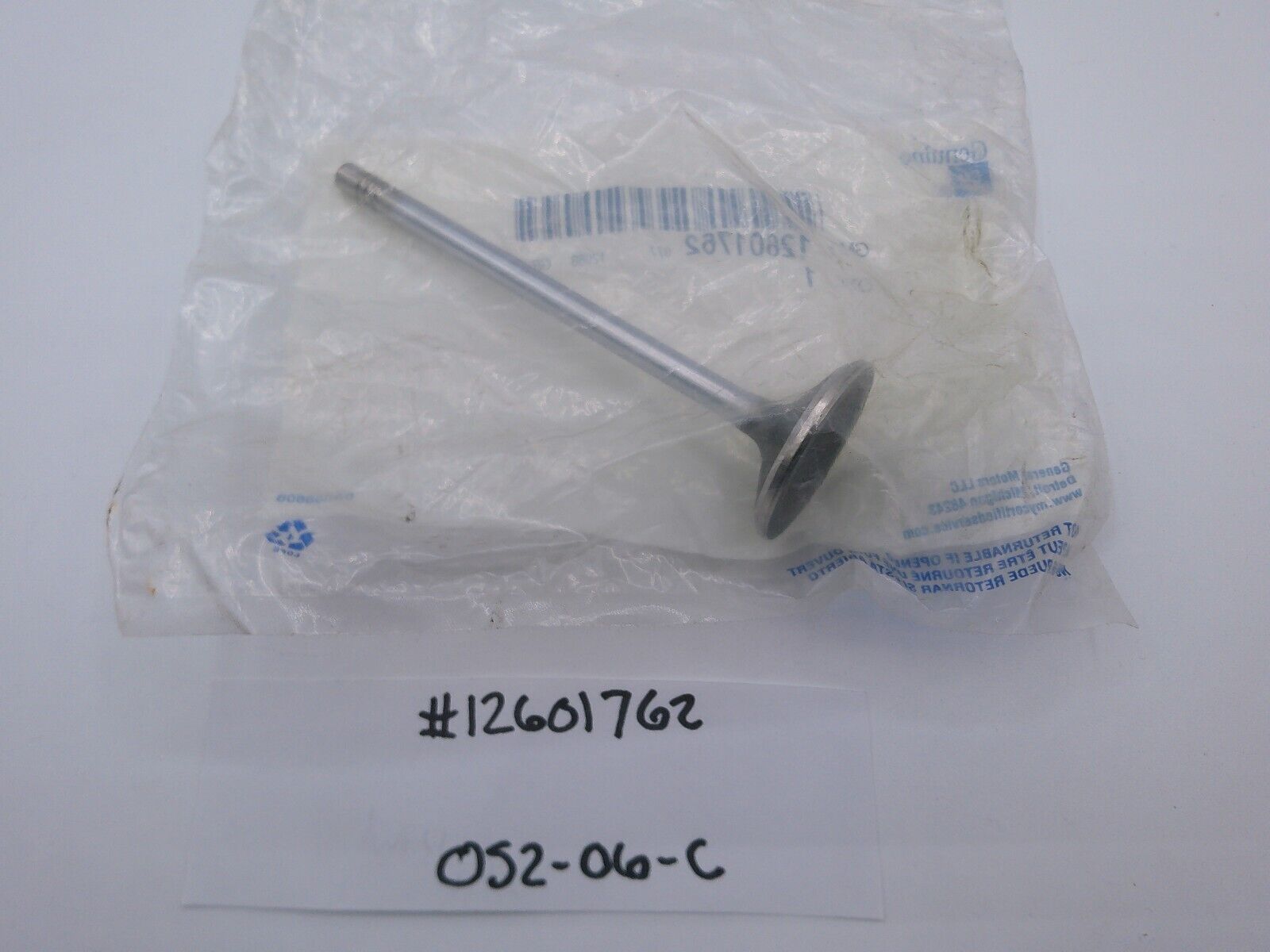 Genuine OEM GM Valve Exh 12601762 | OS2-06-C