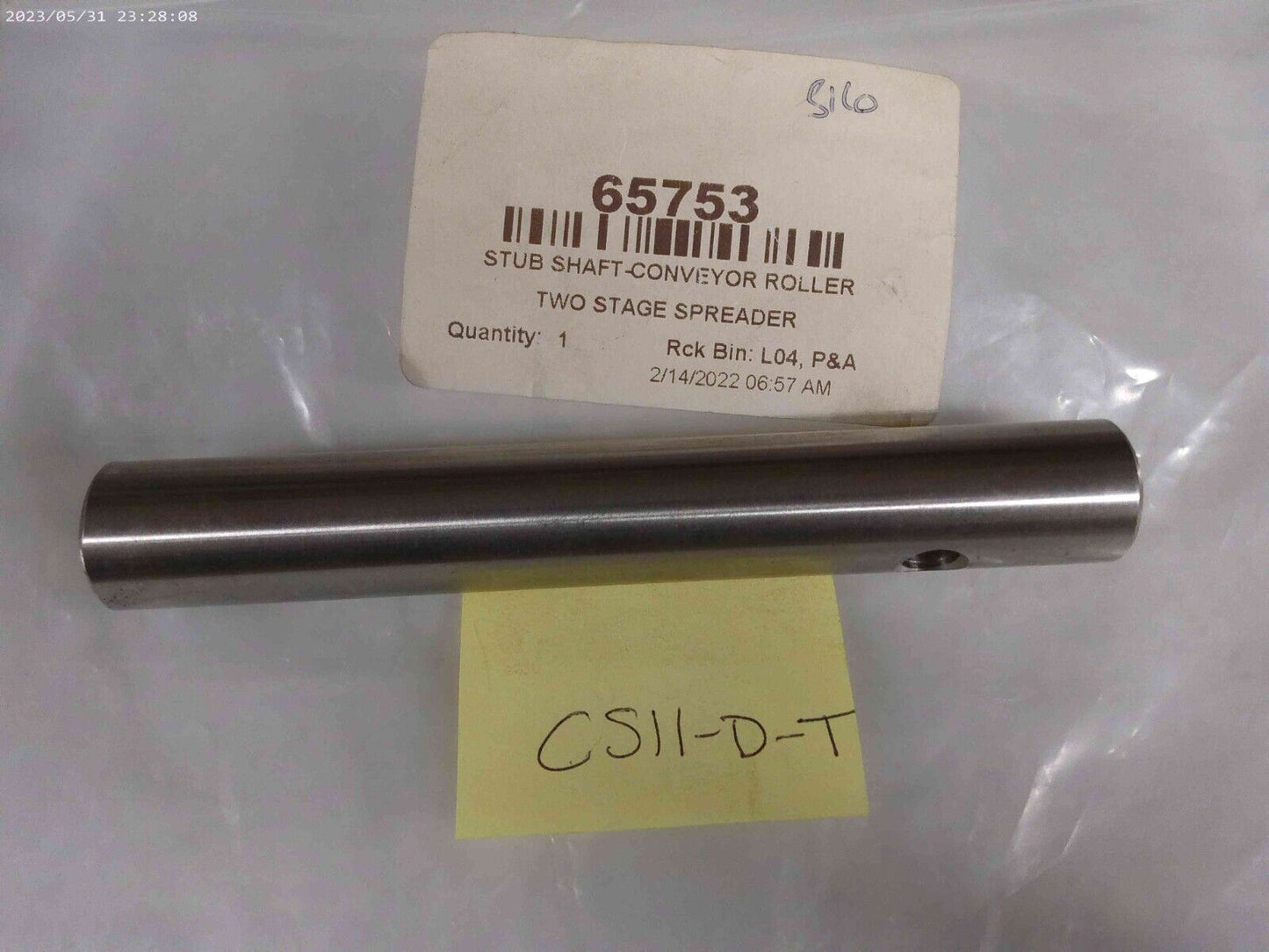 OEM Fisher / WESTERN SNOW PLOW 65753 SALT SPREADER SHAFT | CS11-D-T