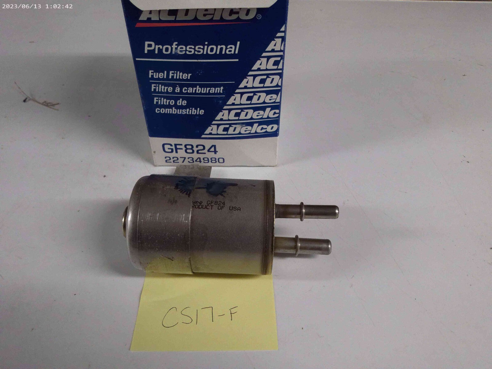 GM OEM-Fuel Filter 22734980 AC DELCO GF824 | CS17-F